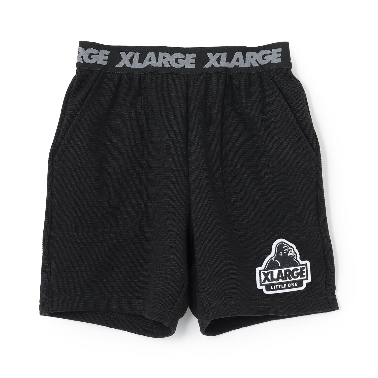 ウエストロゴ ワッフル素材ショートパンツ