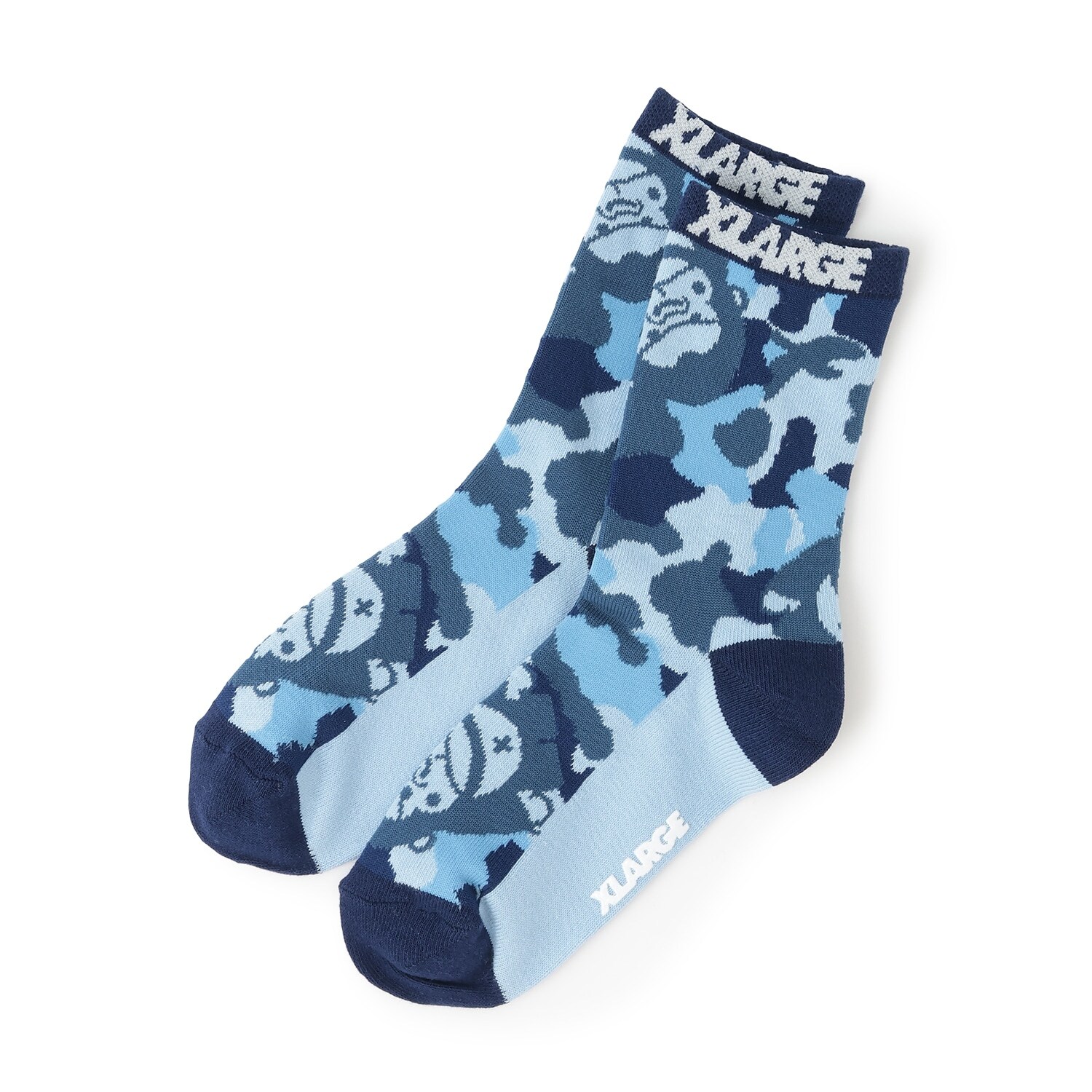 ファニーゴリラカモ総柄 クルーソックス