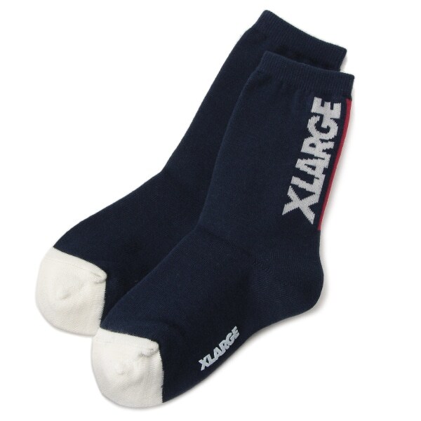 たてロゴクルーソックス