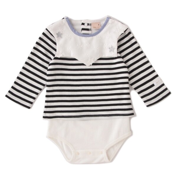 オーガニックコットン スタイつきロンパース