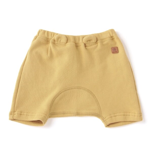 オーガニックコットン ミニ裏毛 耳つき7分丈サルエルパンツ