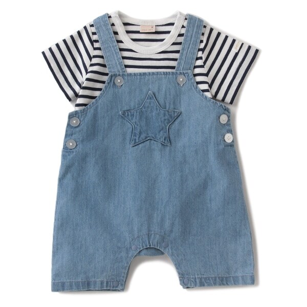 スターサロペット×ロンパースセット