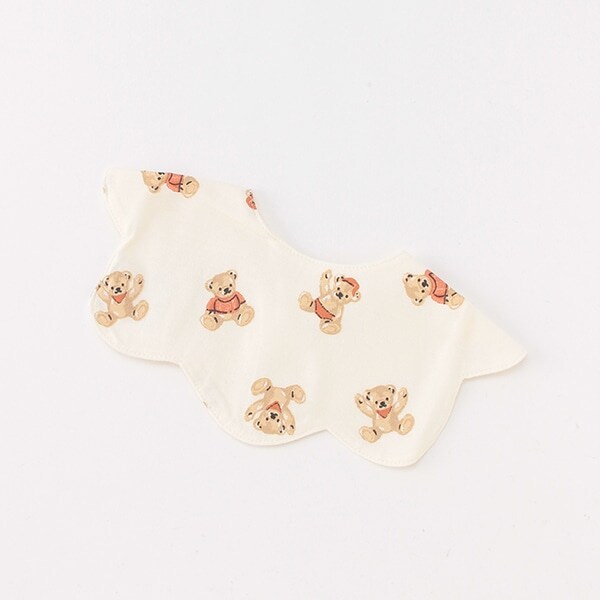 くま柄スカラップスタイ