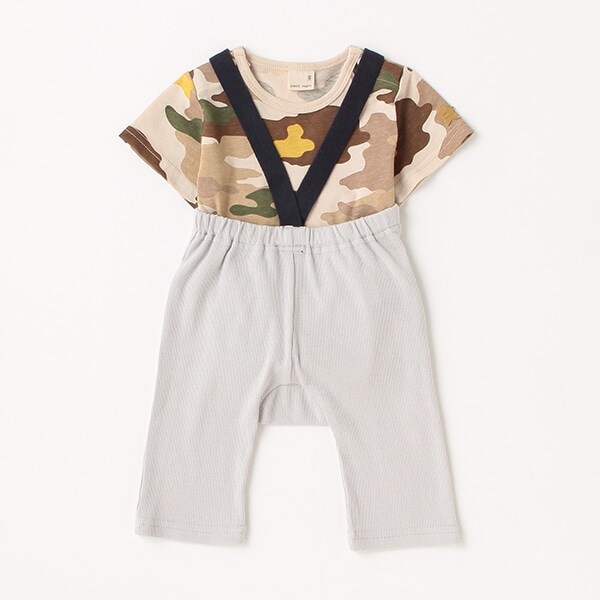 Vストラップパンツロンパースセット