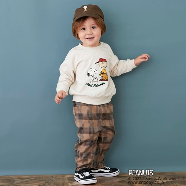 【リンク】チェックストレートパンツ(キッズサイズ)