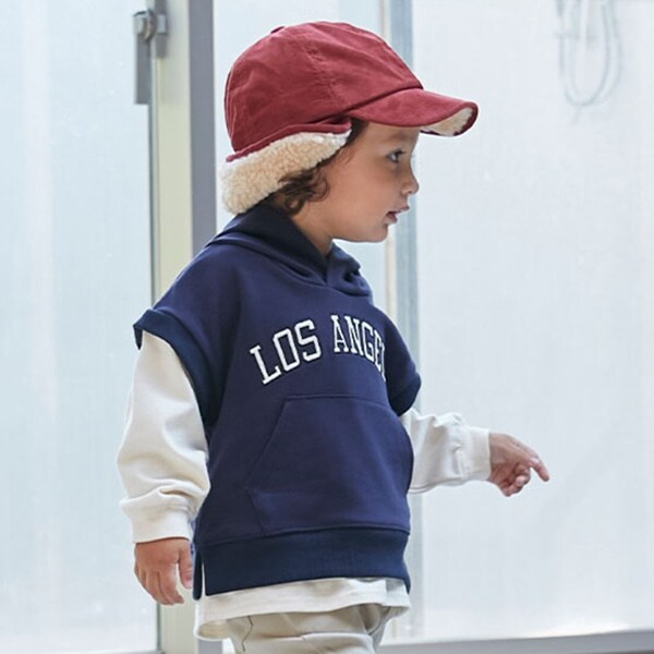 【リンク】ロゴ重ね着パーカー(キッズサイズ)