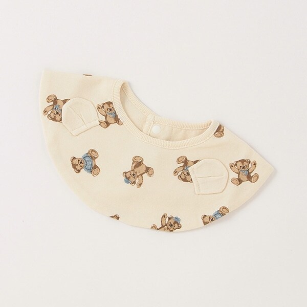 【抗菌防臭】くま柄スタイ