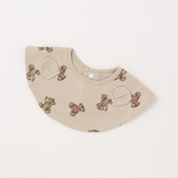 【抗菌防臭】くま柄スタイ