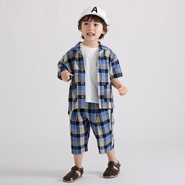 7分丈タックパンツ