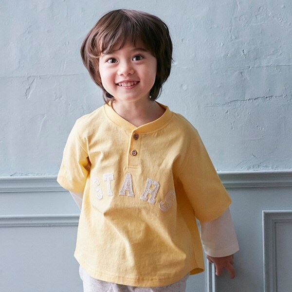 ロゴアップリケワッペン長T