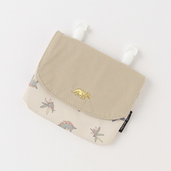 恐竜　車刺繍移動ポケット