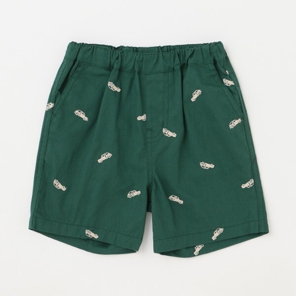 クルマ刺しゅうハーフパンツ