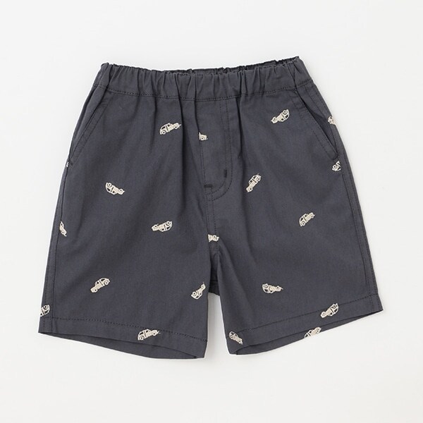 クルマ刺しゅうハーフパンツ