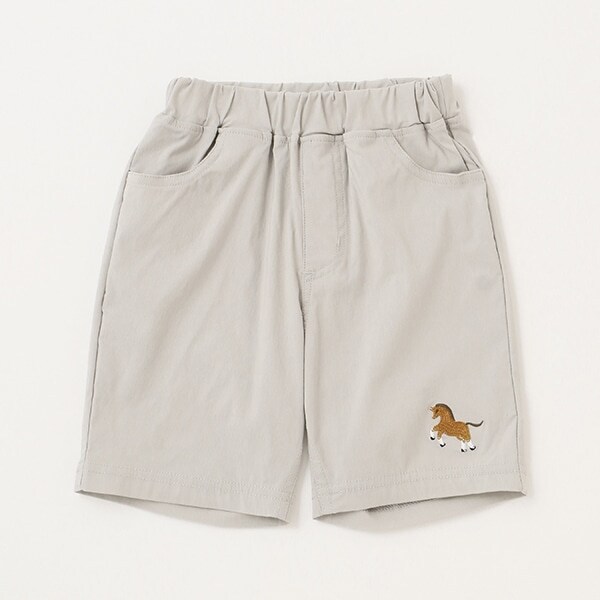 ポケット刺しゅうカットハーフパンツ