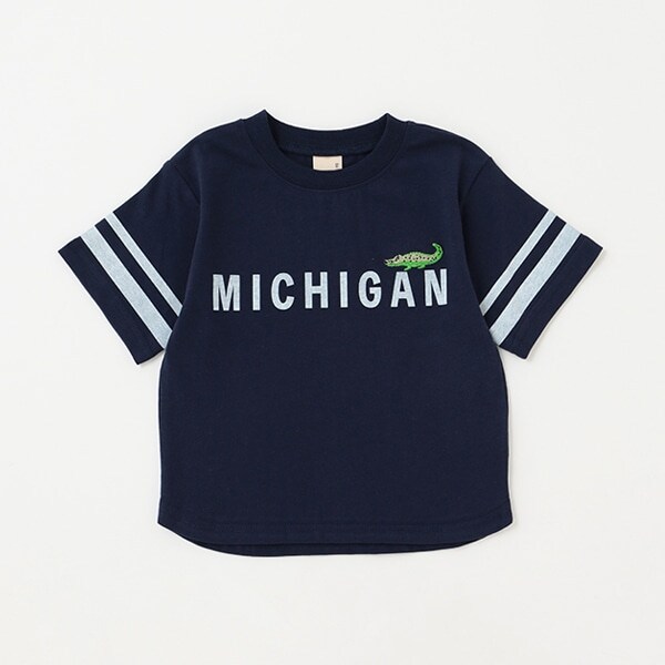 【接触冷感】ロゴ動物刺しゅうTシャツ