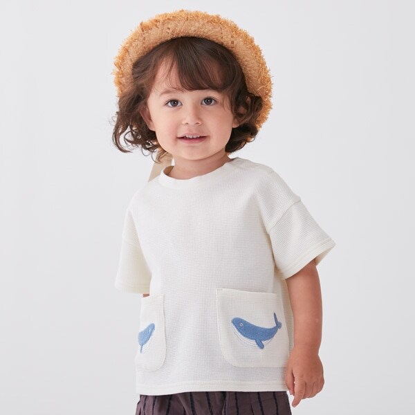 クジラアップリポケットTシャツ