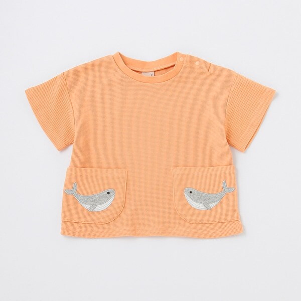 クジラアップリポケットTシャツ