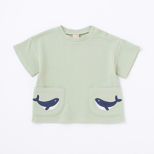 クジラアップリポケットTシャツ
