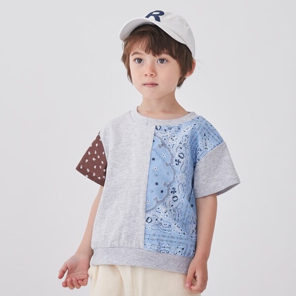 バンダナパッチワークTシャツ