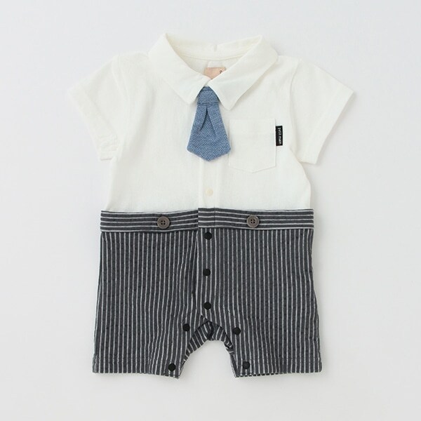 ネクタイつきカバーオール