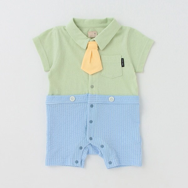 ネクタイつきカバーオール