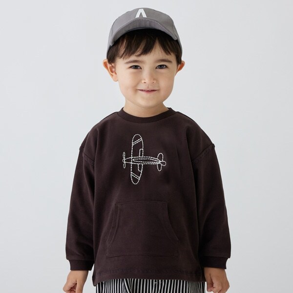 飛行機ステッチ長袖T