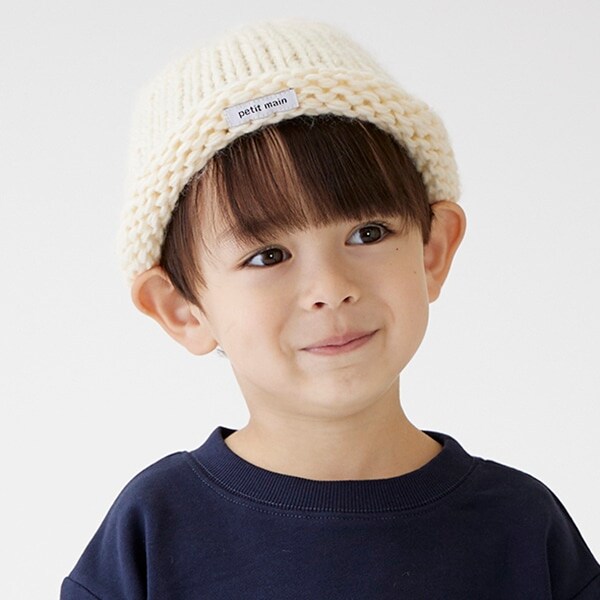 ローゲージロールニット帽