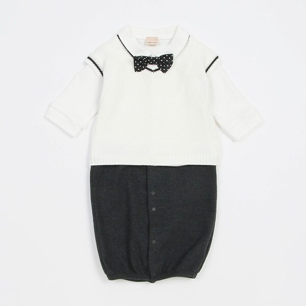 ニットベストつき2WAYオール