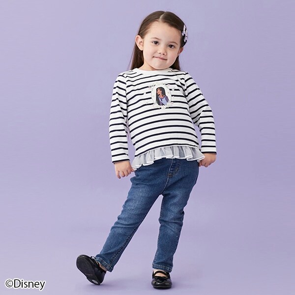 【裏起毛】デニムスキニーパンツ