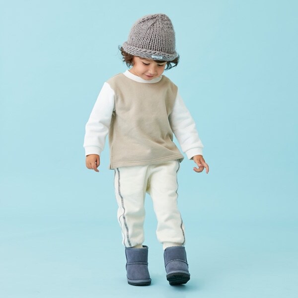 【& Re】裏起毛ラインパンツ