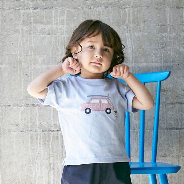 【接触冷感】サーフパッチワークTシャツ