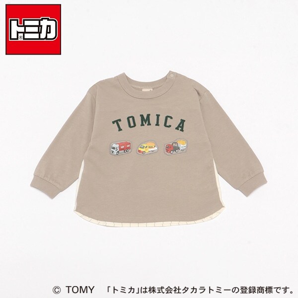 【TOMICA】後布帛長袖Tシャツ