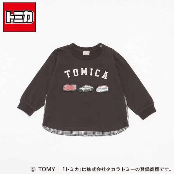 【TOMICA】後布帛長袖Tシャツ