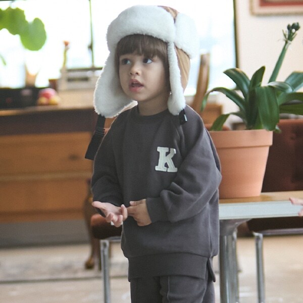 【GOODPRICE】アルファベット裏起毛トレーナー