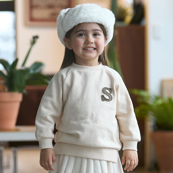 【GOODPRICE】アルファベット裏起毛トレーナー