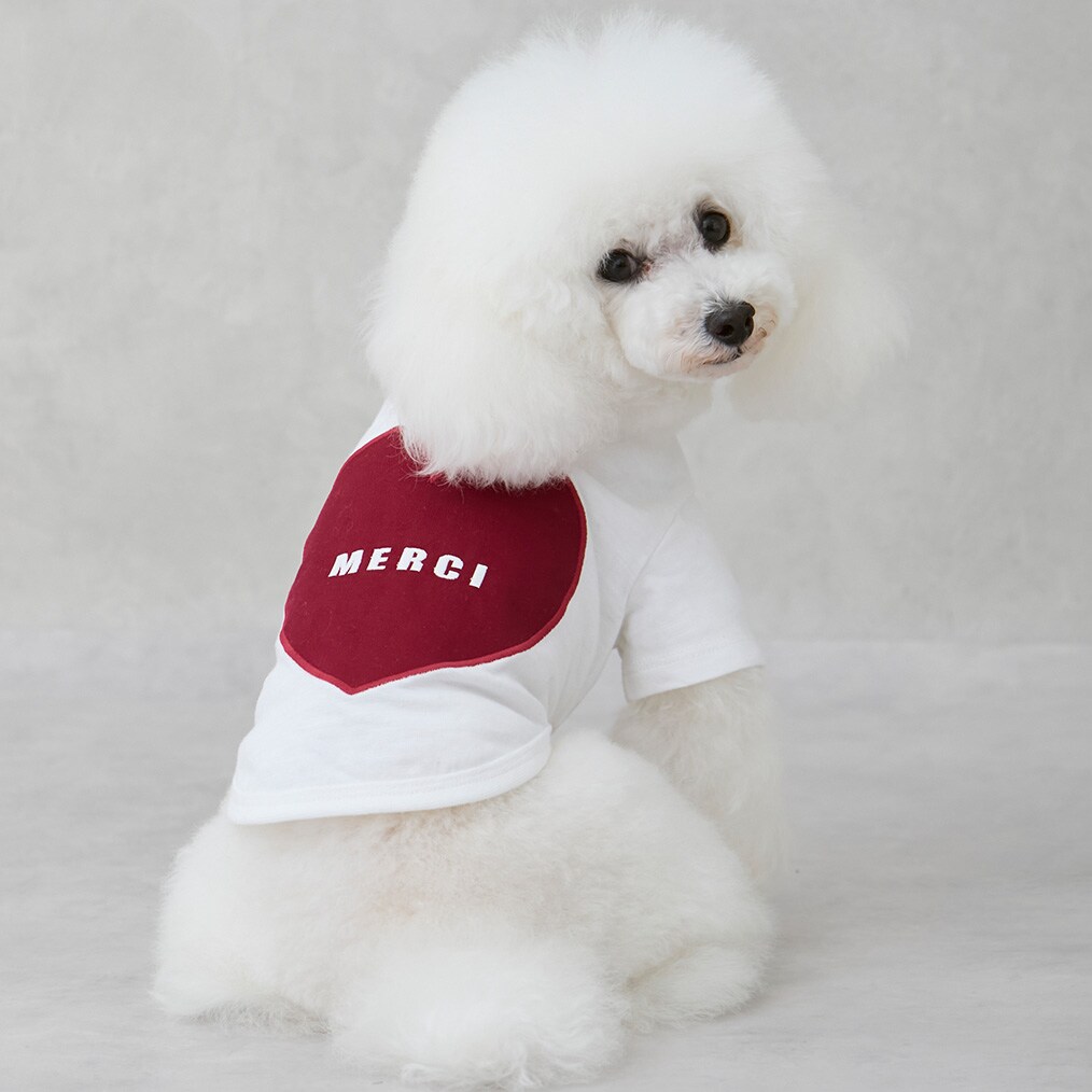 【リンク】【DOG】（防汚加工）背中ハートT