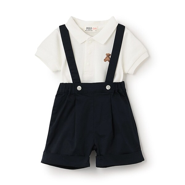 【POLO BCS】ポロシャツ＋サスつきパンツセット