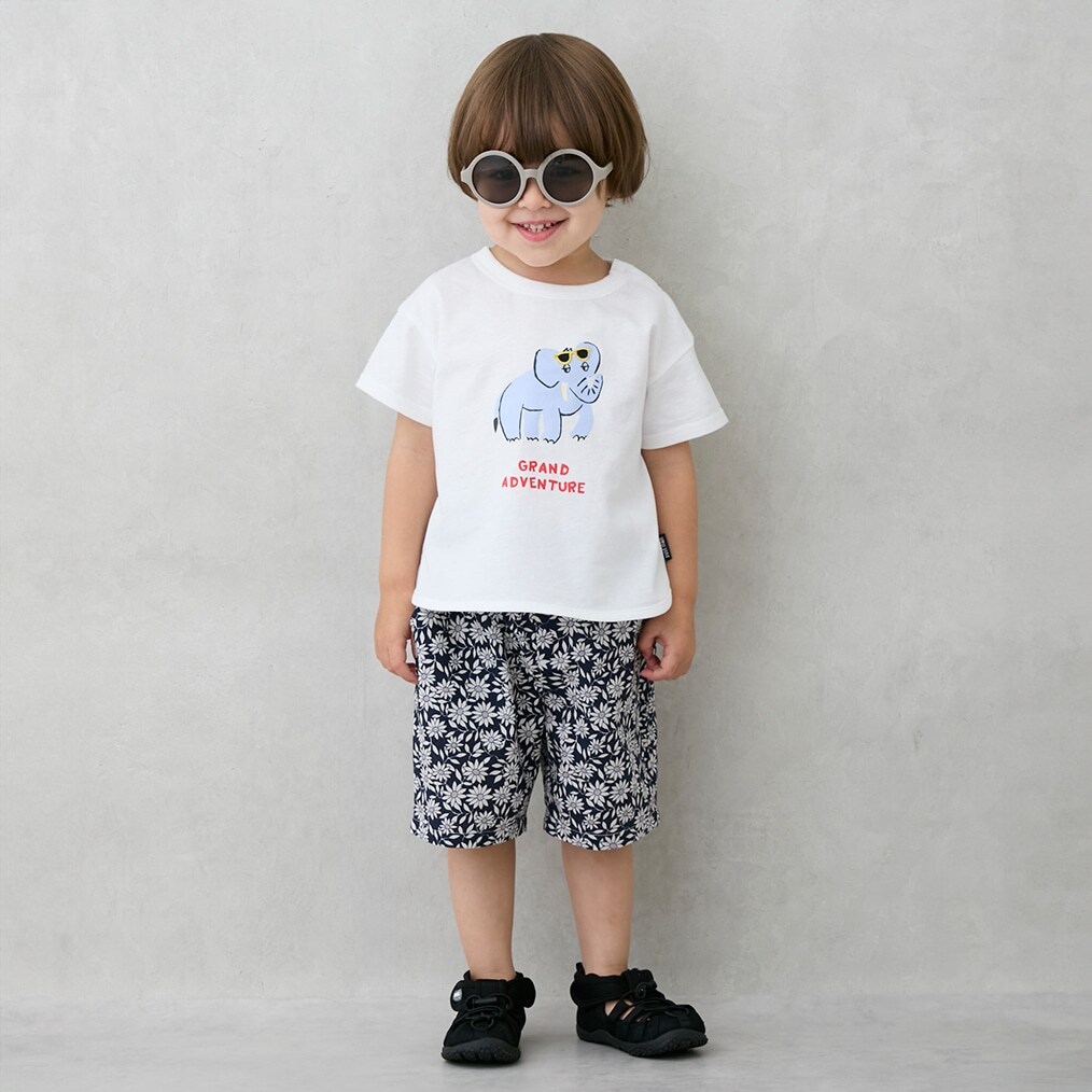 総柄ハーフパンツ