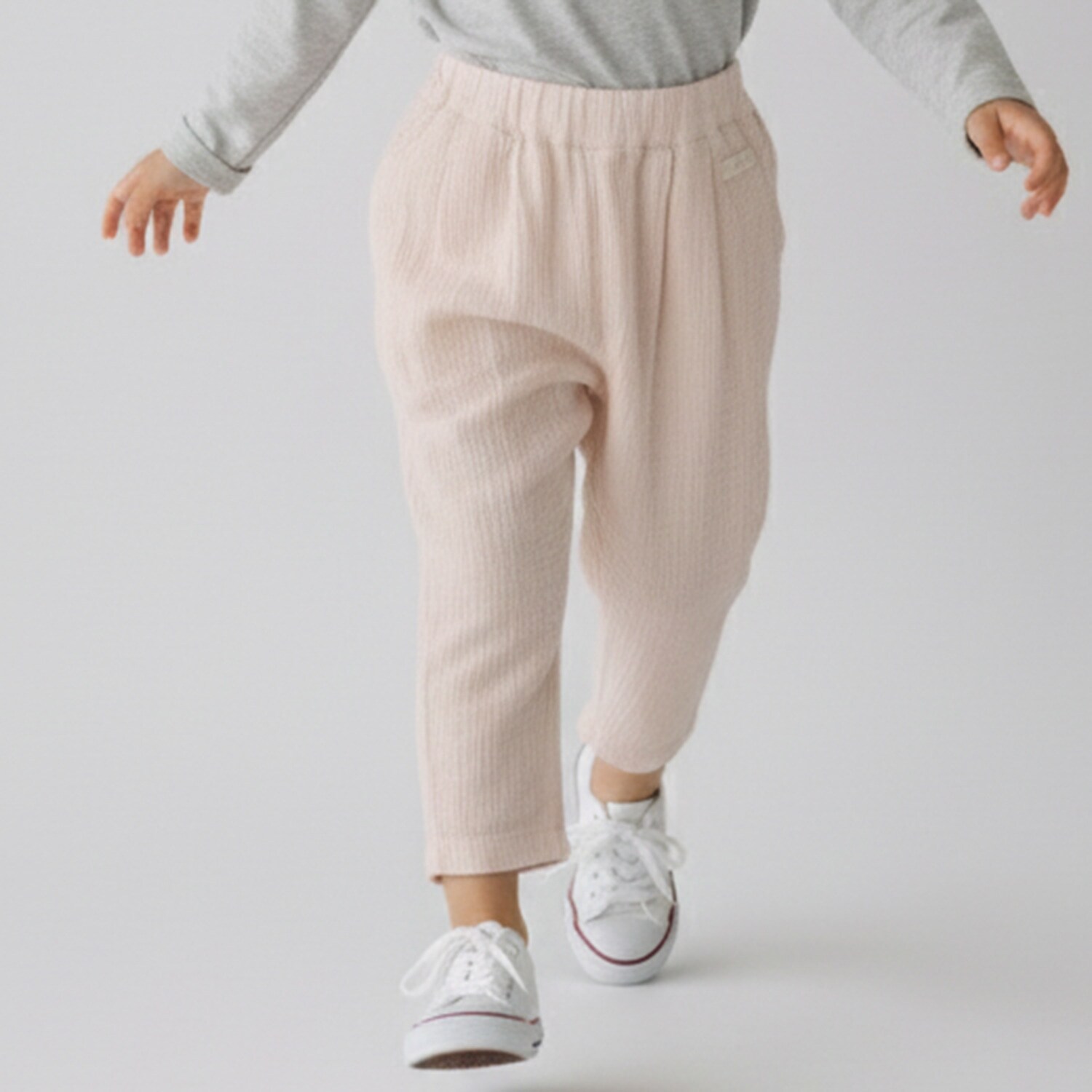 【防汚加工】楊柳クロップドパンツ