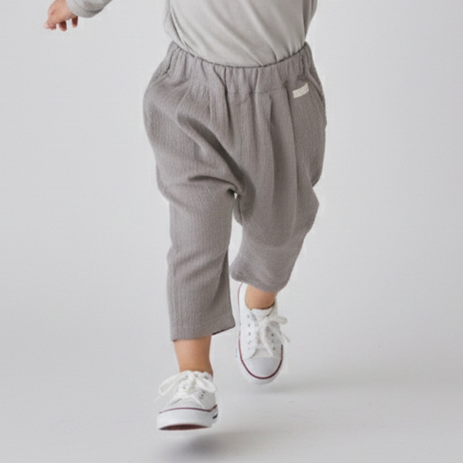 【防汚加工】楊柳クロップドパンツ