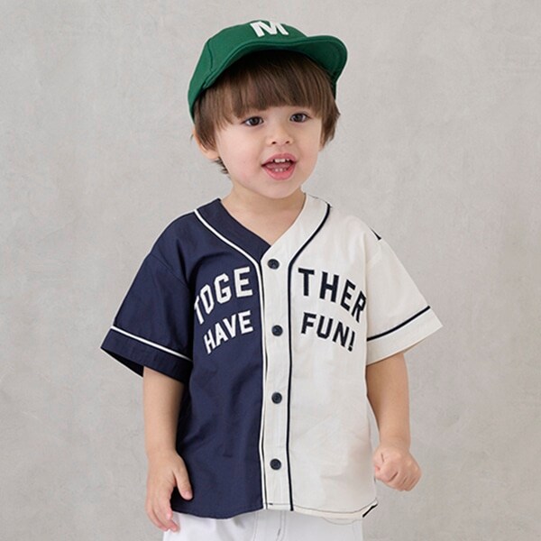 ベースボール半袖シャツ