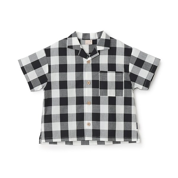 【リンク】マルチ柄開衿半袖シャツ(キッズ)