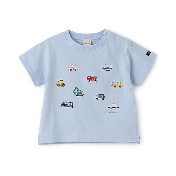 【接触冷感】働く車刺しゅう半袖Tシャツ