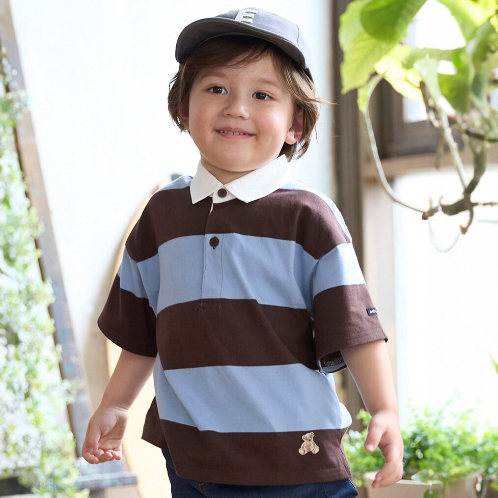 【リンク】半袖ラガーTシャツ(キッズ)