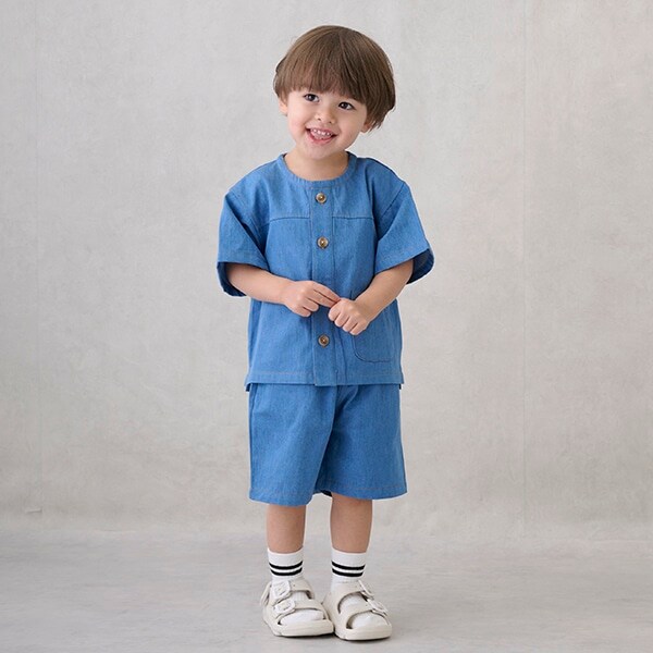 布帛半袖セットアップ