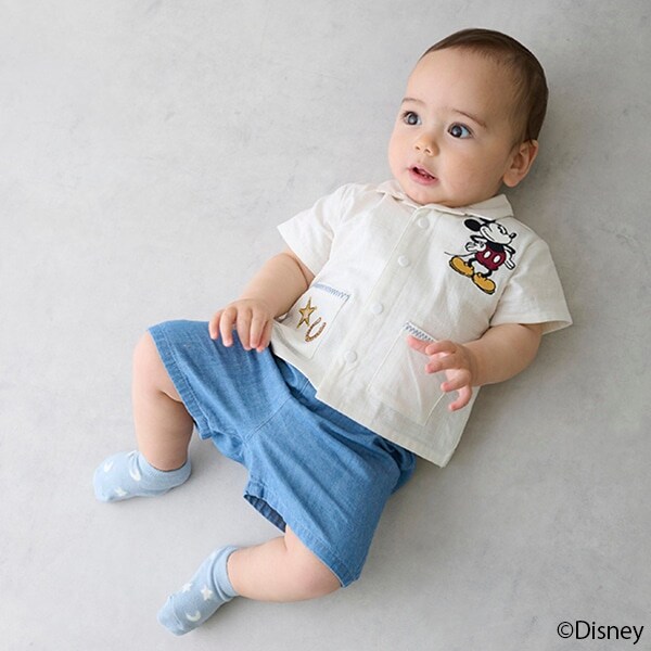 【Disney】開衿シャツセットアップ