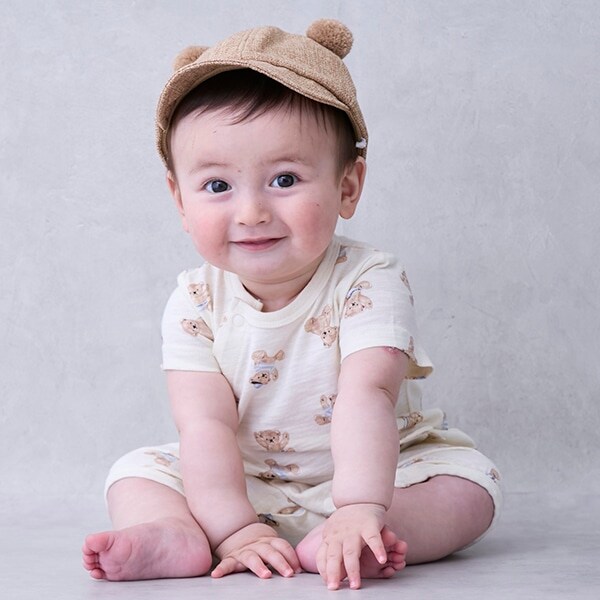 クマ総柄2WAYオール