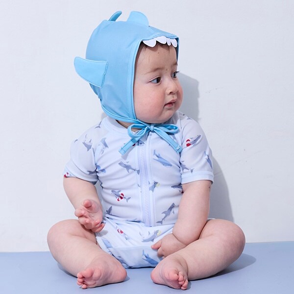 【SWIM】なりきりキャップつき総柄水着