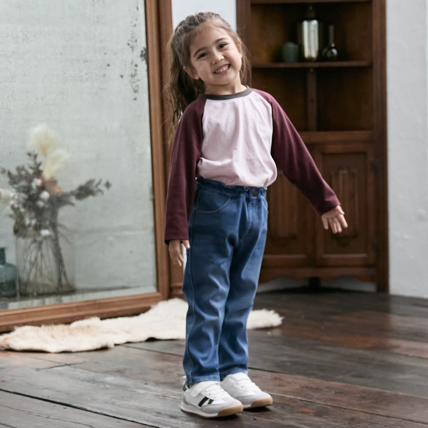 【Lee】カットデニムパンツ