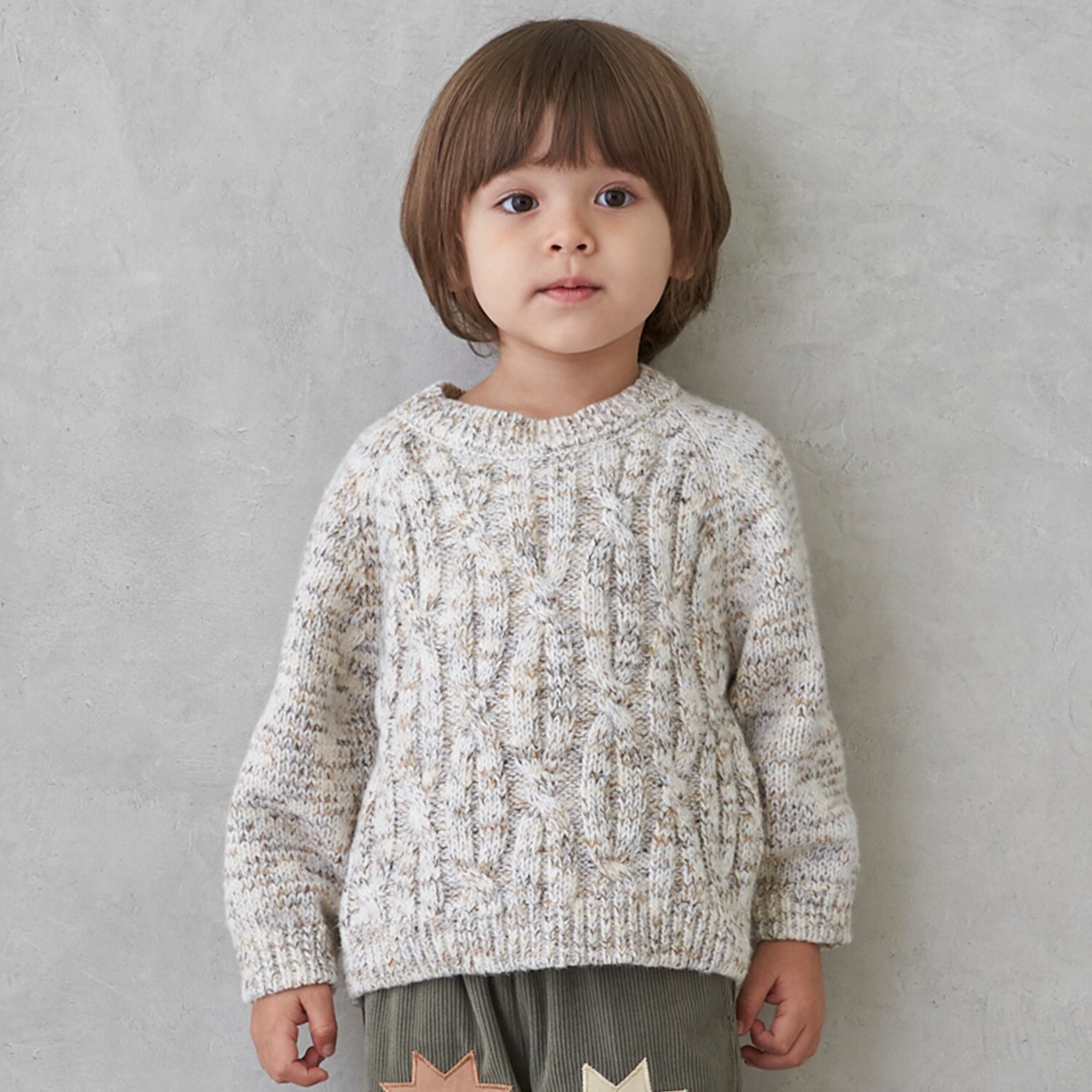 【ウォッシャブル】MIX糸ニット